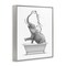 Stupell Industries Monochrome Elephant Bathing Splashing Water Bathtub Framed Giclee Design By Annalisa Latella